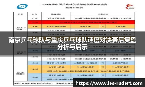 南京乒乓球队与重庆乒乓球队速度对决赛后复盘分析与启示